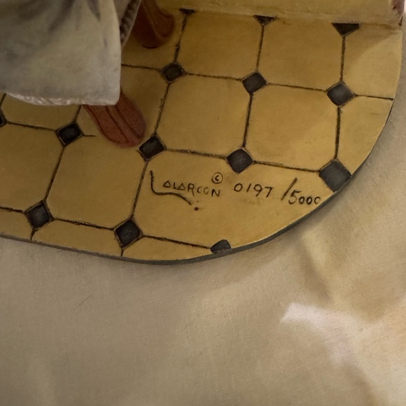 Nadal Studios A’LARCON Limiteded 197/5000 Porcelain Scene Girl in Window - Picture 9 of 13